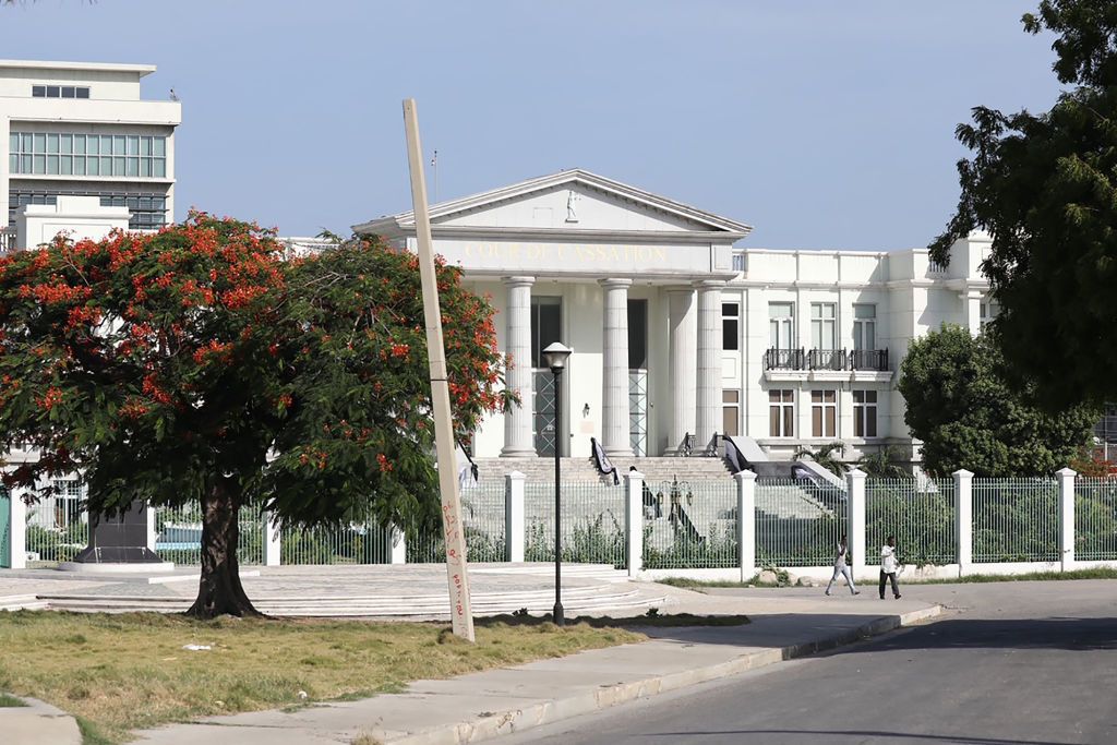 Haitian presidential palace after assassination.