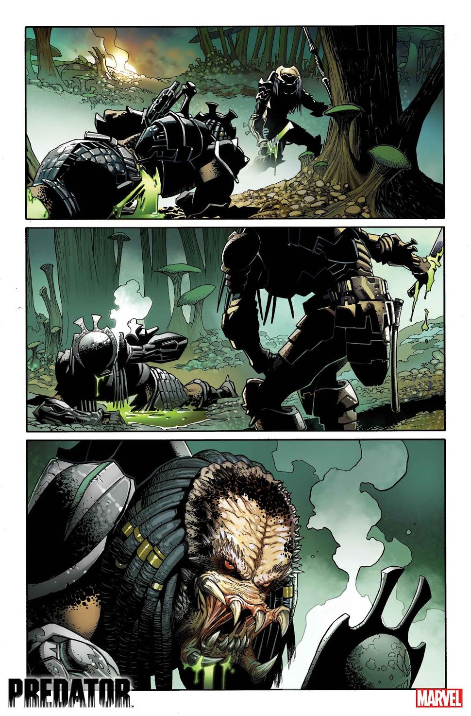 Art from &quot;<b>Predator</b> #1&quot; (Marvel Comics, 2022). 