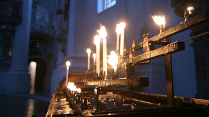 Advent candles church