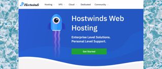 Hostwinds homepage screenshot