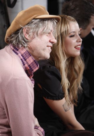 Peaches Geldof and Bob Geldof at London Fashion Week, 2009