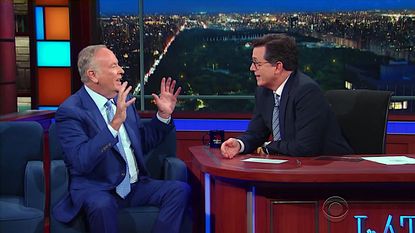 Stephen Colbert, Bill OReilly, talk Donald Trump, debates