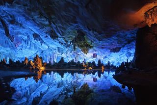 The Reed Flute caves in Guangxi, China