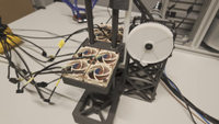 Noctua's Fan validation setup for vertical movement, aka the torture-test rig for fans