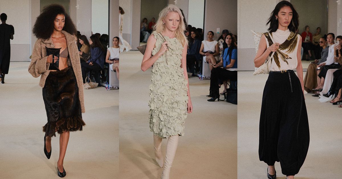 Hula Hoop Waistlines, 3-D Florals, and Furry Details—Altuzarra Explores Twisted Beauty For Spring 2026