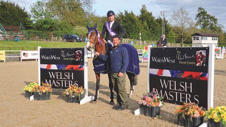 Rob, Katie and Darren in the winner's enclosure