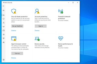 Microsoft Defender running on a Windows desktop