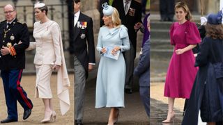 three outfits worn to the Coronation with great detail
