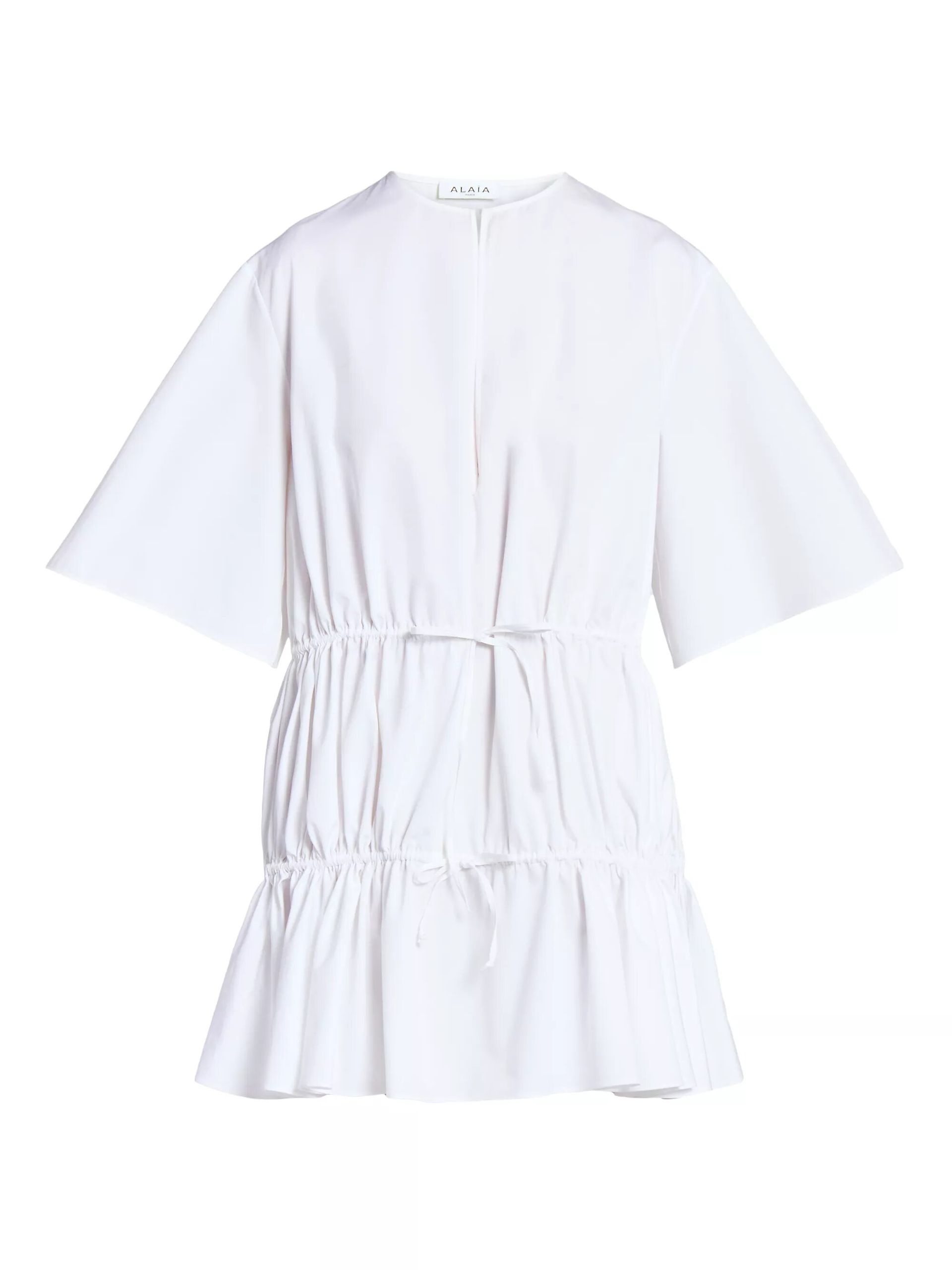 Ruffle Cotton Minidress