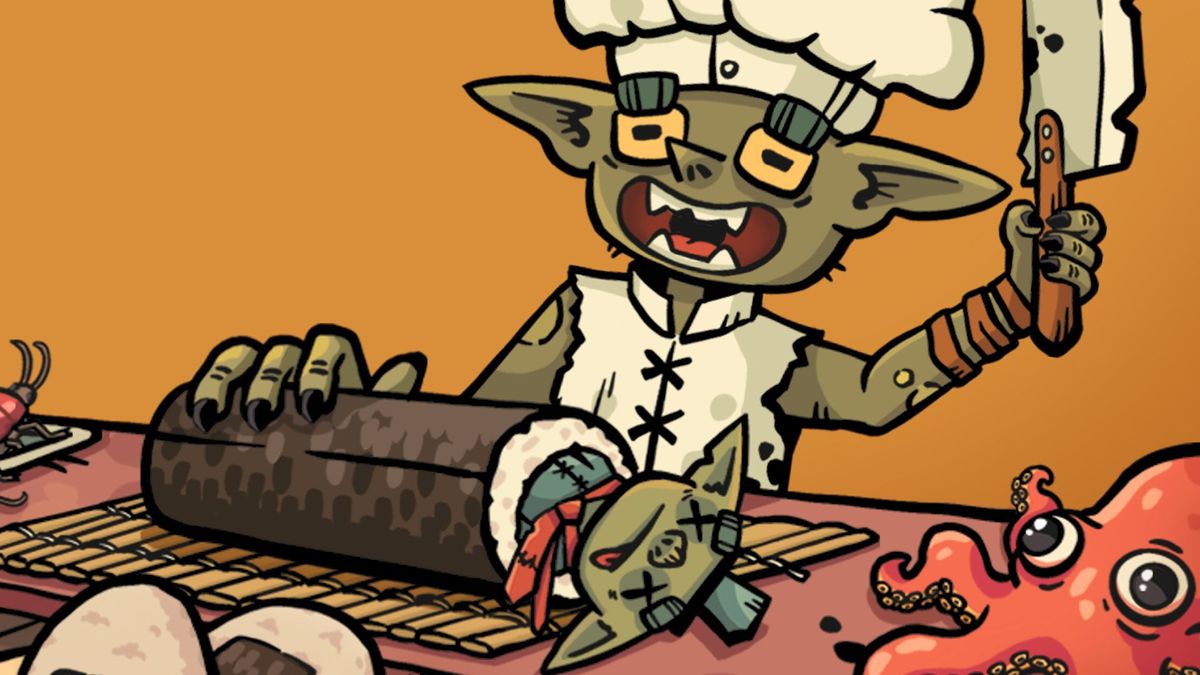 Goblin Sushi is a cooking sim about a goblin who cooks sushi for other sushi-loving goblins