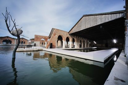 The Gaggiandre, a former shipbuilding yard in Venice designed by Jacopo Sansovino in the 16th century