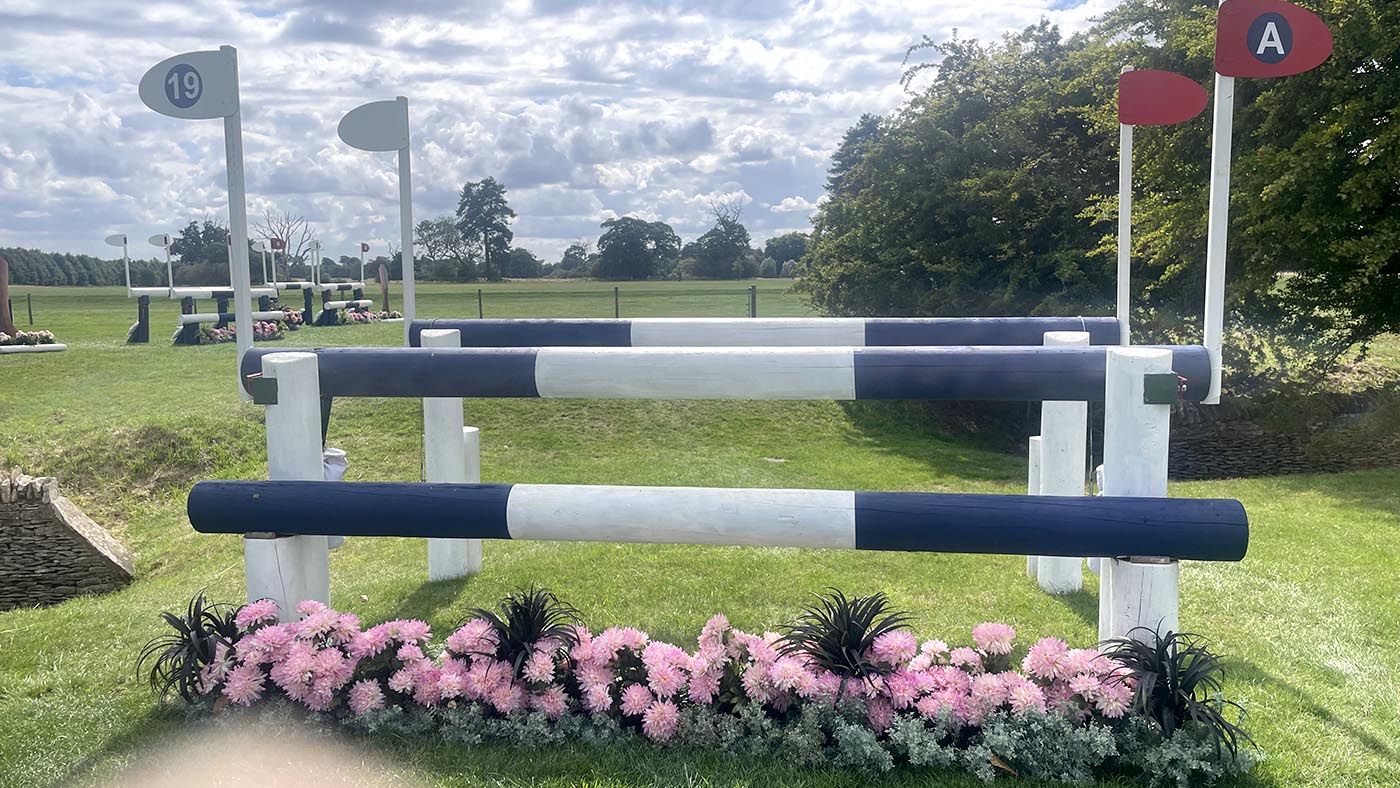 Burghley Horse Trials cross-country course: fence 19ab