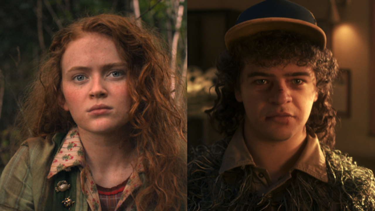 Sadie Sink as Max and Gaten Matarazzo as Dustin in Stranger Things 5