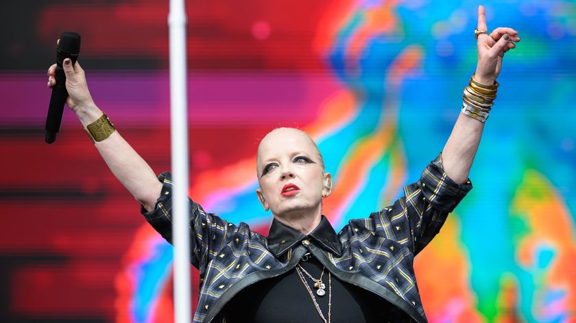 Shirley Manson of Garbage performs during the Ohana Music Festival held at Doheny State Beach on September 26, 2025 in Dana Point, California