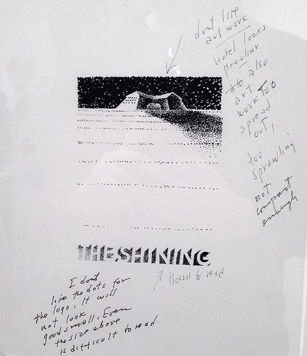 One of the rejected posters for The Shining.