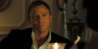 Casino Royale Daniel Craig smiling across the table
