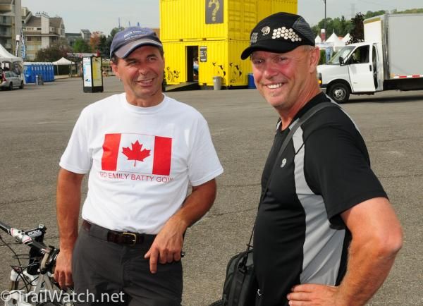 Nervous parents and friends are on hand to watch this morning's races