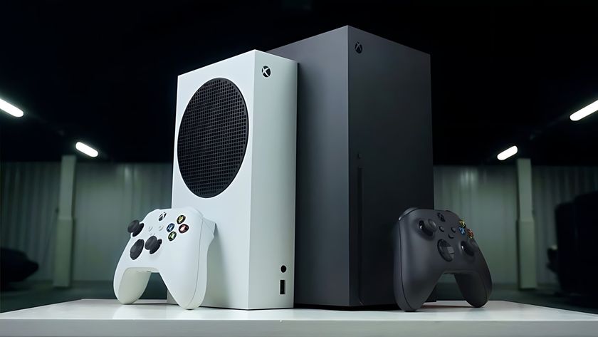 The Xbox Series X and Xbox Series S consoles on display.