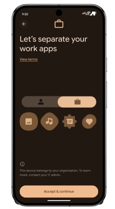 Security features in Android Enterprise