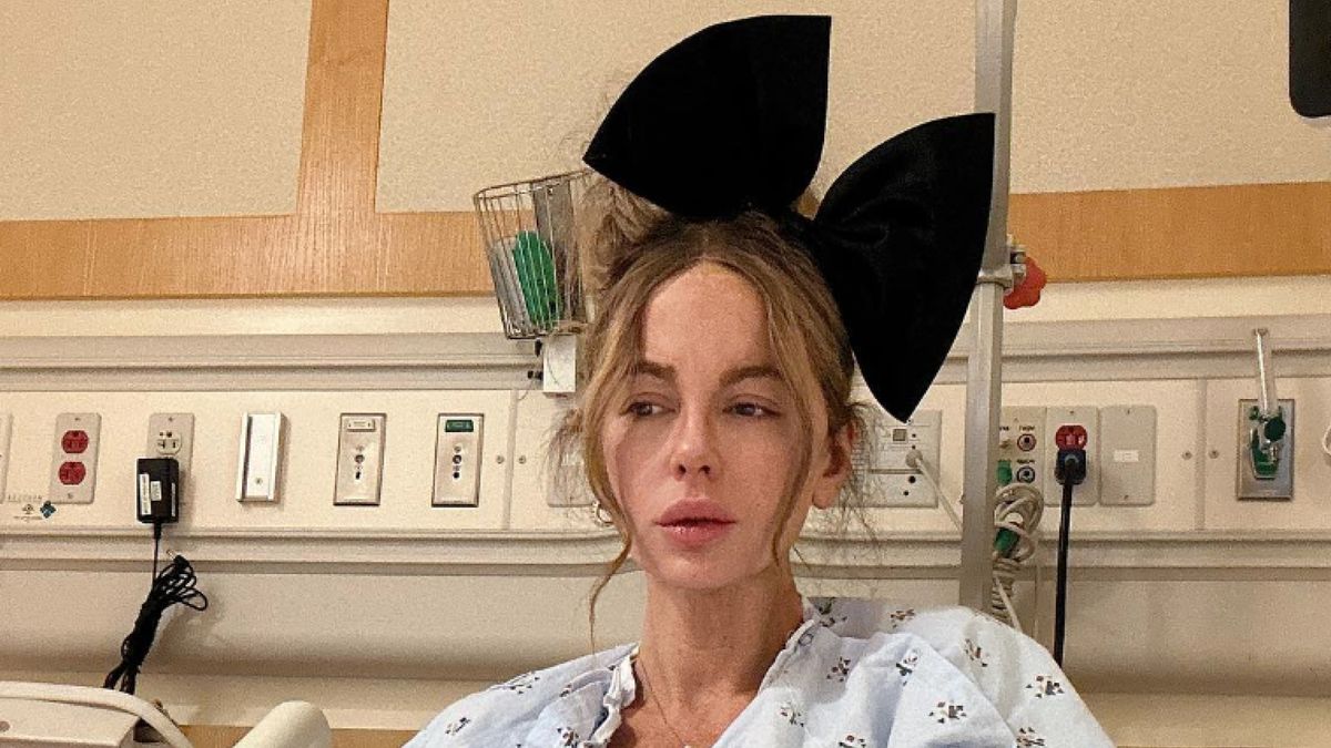 Kate Beckinsale has shared another candid hospital bed selfie as she seeks out the mysterious treatment