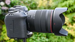 Side view of Canon EOS R6 Mark II