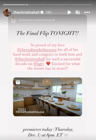 christina hall's shared flip or flop post from heather rae el moussa