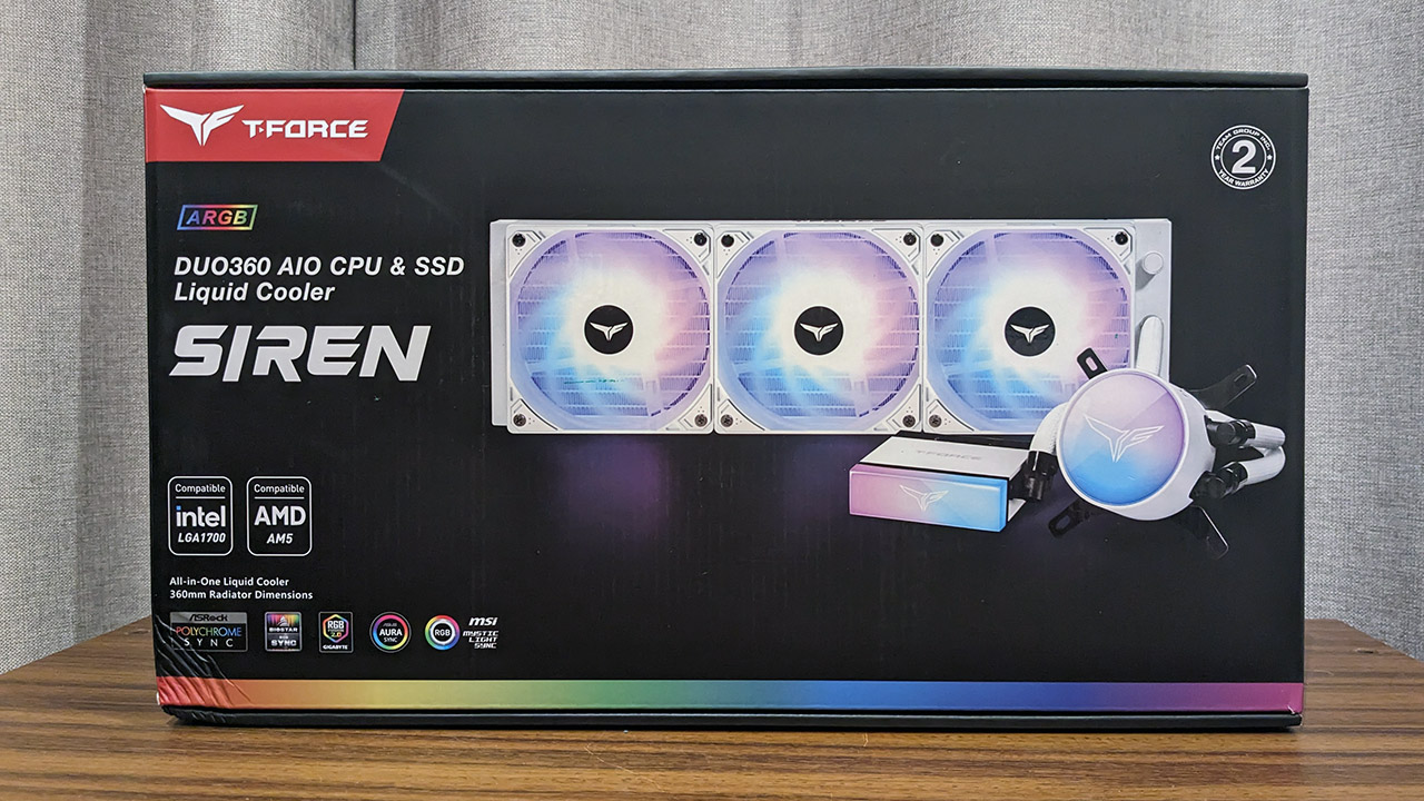 Teamgroup Siren Duo360 AIO cooler box