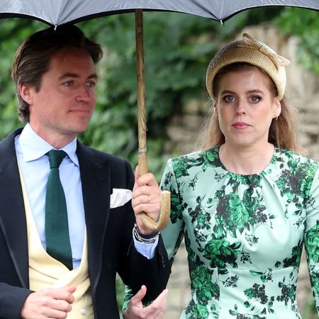 Edoardo Mapelli Mozzi and Princess Beatrice of York arrive for the Royal wedding of Peter Phillips and Harriet Sperling at All Saints' Church on June 06, 2026 in Kemble, England