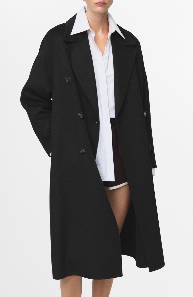 Picarol Double Breasted Wool Blend Coat