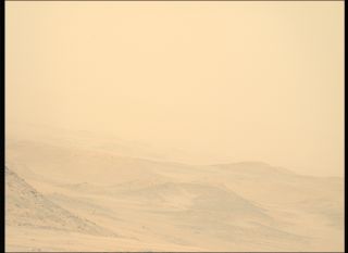 A very dusty scene on Mars.