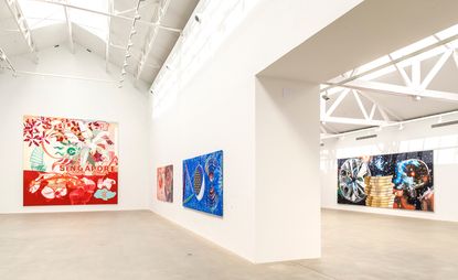  installation view of ’Four Decades, 1970–2010’ at Galerie Thaddeaus Ropac, Pantin