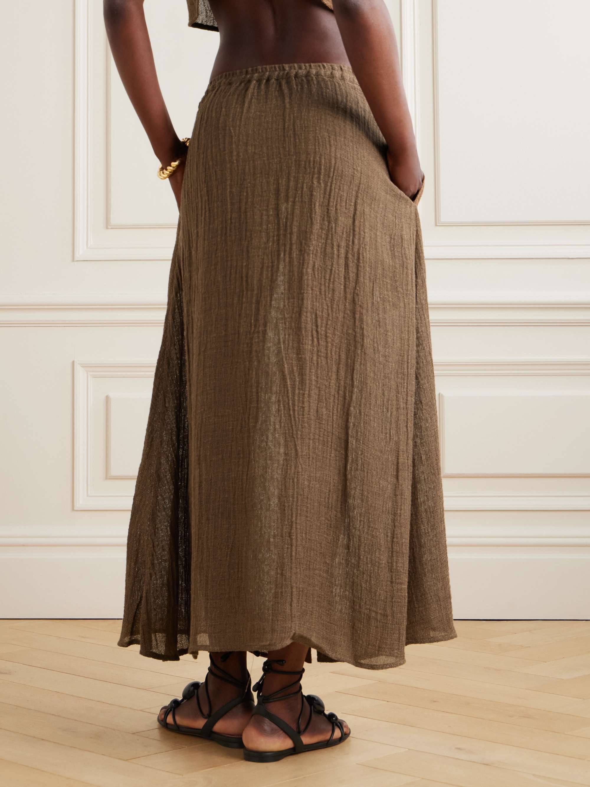 Hays Organic Linen-Gauze Maxi Skirt