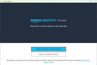 Amazon AppStore login
