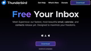 Thunderbird website screenshot