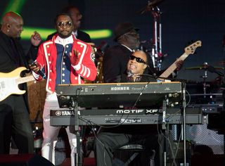 Will.I.Am and Stevie Wonder