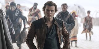 Alden Ehrenreich Han Solo hands on hips serious expression Solo: A Star Wars Story Lucasfilm