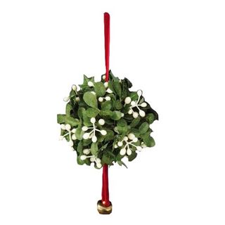 Kurt Adler J9846 Mistletoe Ball Christmas Ornament