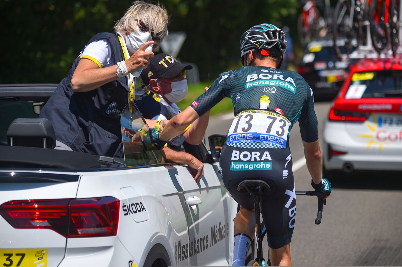 Tour de France 2021 - 108th Edition - 19th stage Mourenx - Libourne 207 km - 16/07/2021 - Doctor - Wilco Kelderman (NED - Bora - Hansgrohe) - photo Dario Belingheri/BettiniPhoto&Acirc;&copy;2021