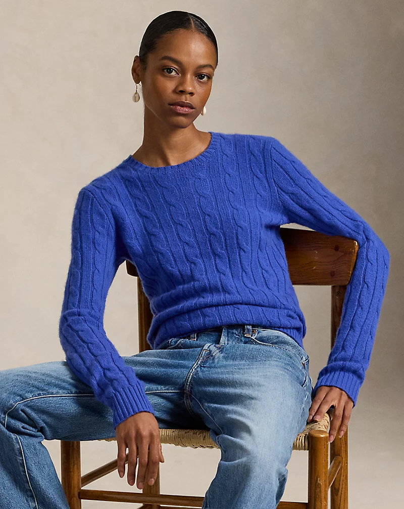 The Iconic Cable Knit Cashmere Sweater