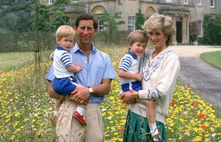 Prince Charles, Prince of Wales and Diana, Princess of Wales with their sons Prince William & Prince Harry