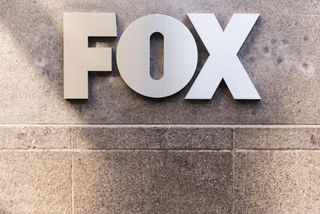 Fox sign outside of News Corp. building in New York 