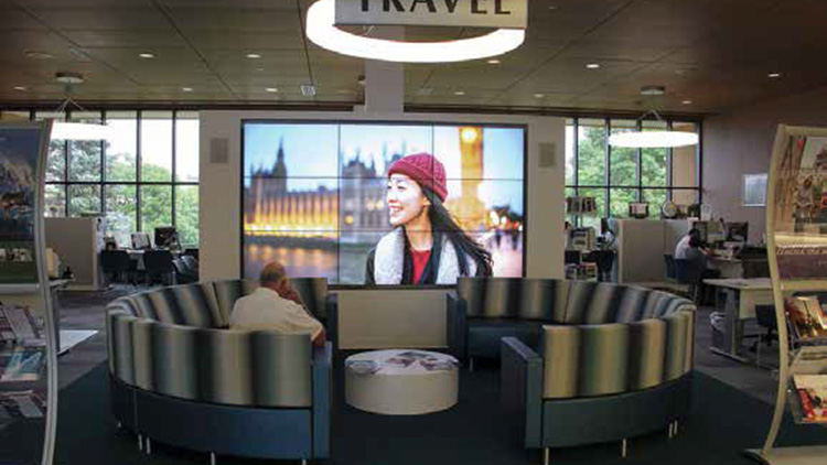 Video Install at AAA Headquarters Brings Clients Closer to Vacation