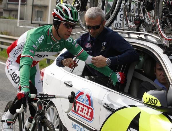 Giovanni Visconti (ISD-Neri) was aggressive at the Tour of Lombardy.