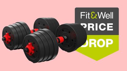 Adjustable dumbbells deal at walmart