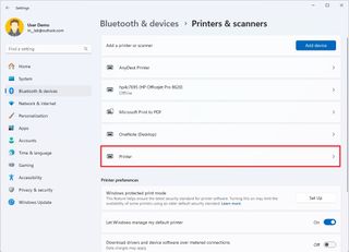 Select Bluetooth printer