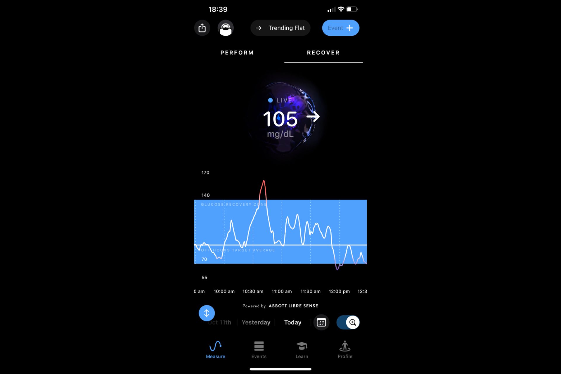 Image shows the Supersapiens app