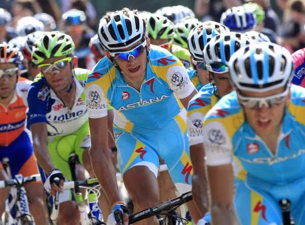 Roman Kreuziger (Astana) on the climb to Lago Laceno.