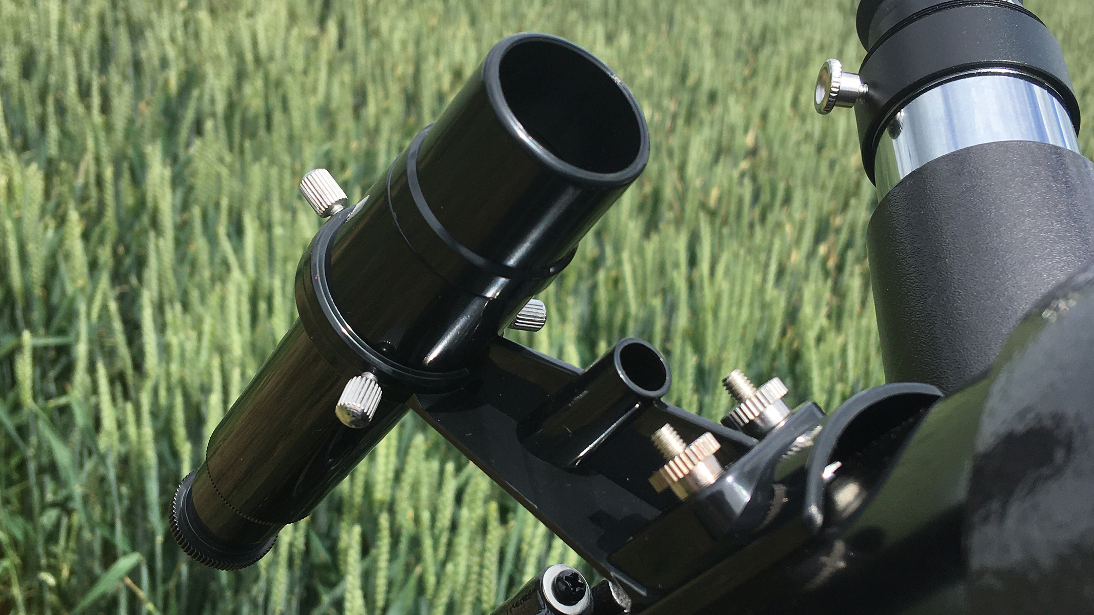 Close up of the Powerseeker's spotting scope