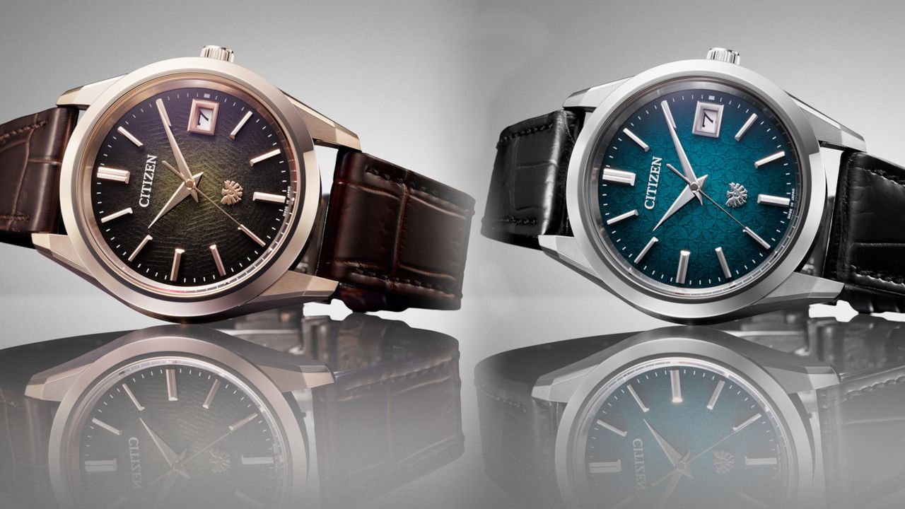 The Citizen Iconic Nature collection on a reflective surface