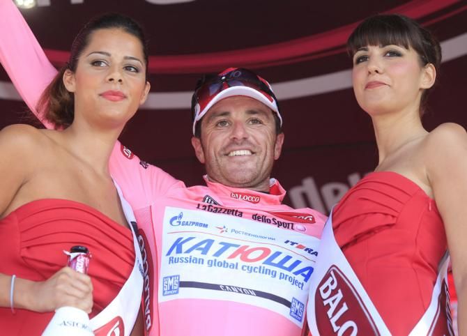 Luca Paolini (Katusha) is the new leader of the Giro d'Italia